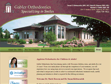 Tablet Screenshot of gablerortho.com